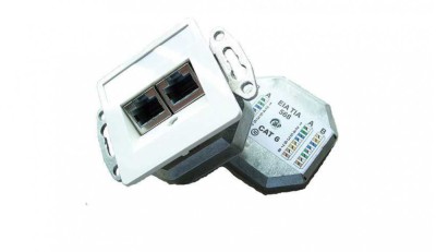 SESIX priza internet SETEC CAT6, 2-CAI, alb pur, RAL9010. 501273 SETEC foto