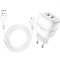 Incarcator Retea cu cablu MicroUSB HOCO C77A, 2 X USB, Alb