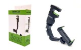 Suport auto pentru telefon, HUOVA&reg; , reglabil, rotatie 360&deg;, negru/verde , 4 - 10 cm