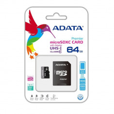 Card MicroSD 64GB Clasa 10 ADATA foto