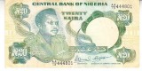 M1 - Bancnota foarte veche - Nigeria - 20 naira - 1999