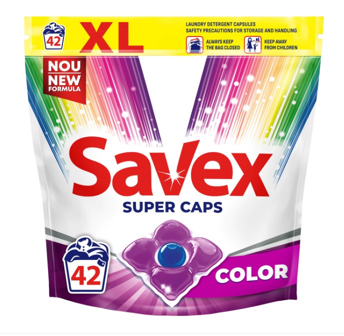 Detergent Savex Super Caps Color, 42 spalari