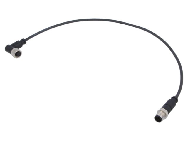 Cablu HARTING 4 pini PUR 0,5m pentru senzori automatizări M12