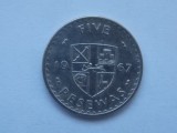 5 PESEWAS 1967 GHANA