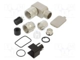 Conector M16 mufă mamă 7 pini ecranat 5A IP67 125V 0,75mm2 BINDER