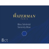Set 8 Cartuse Waterman Serenity Blue Lavabil