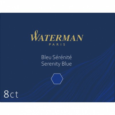 Set 8 Cartuse Waterman Serenity Blue Lavabil foto
