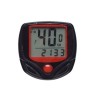 Ciclocomputer Bicicleta cu Fir, 10 Functii: Viteza, Distanta, Timp - Negru