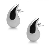 Cercei Femei, Language of Jewels, Picătură, Culoare Argintie, 2.5cm, Set 1 Pereche, Oem