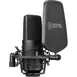 Microfon Boya BY-M800 Studio Condensator cu shock mount