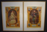 Lot format din două cromolitografii &rdquo;Elena și Alexandru Ioan Cuza&rdquo; 1909