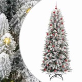 VidaXL Brad de Crăciun artificial cu 300 LED Alb 78 x 78 x 210 cm 3396057