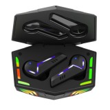 Casti Wireless OneLucero&reg; Model G001| Functii BT 5.1, ANC, Microfon, Negru, Casti In Ear, Active Noise Cancelling
