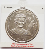 1866 Insula Man 1 crown 1995 Elizabeth II (Queen Mother) km 458
