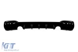 Difuzor tip M Performance Design Design potrivit pentru bara spate M Technik pe BMW Seria 3 F34 GT 2013-2016, -o---o-, lac negru Performance AutoTunin
