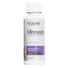 Solutie Foligain Minoxidil 2%, pentru femei, tratament pentru cresterea parului, 1 flacon + o pipeta