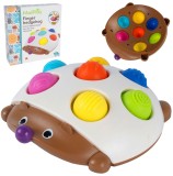 Jucarie senzoriala Pop-It arici, 16cm x 15.5cm x 4cm, MalPlay 111573