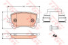 Set placute frana,frana disc VW SCIROCCO (137, 138) (2008 - 2016) TRW GDB2083