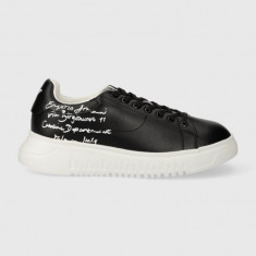 Emporio Armani sneakers din piele culoarea negru, X3X024 XN894 A120