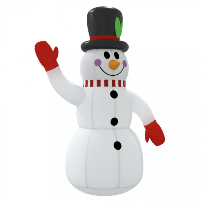 Om de zăpadă gonflabil cu LED-uri, 300 cm