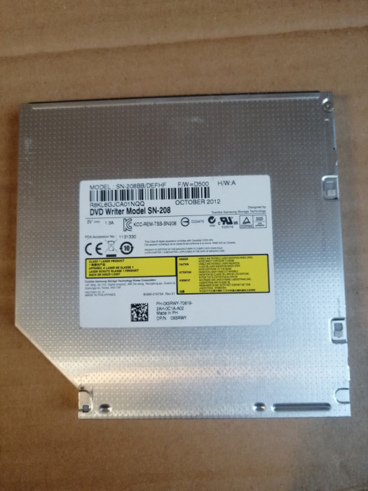 unitate optica dvd writer DELL Inspiron 15R 7520 5520 serial ata sata sn-208