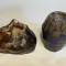 Doua vase de ceramica smaltuita Studio Art, anii 1960, semnate ceramist HL