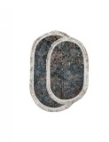 Set covoare pentru camera verzi cu accente maro 104x66, 83x57 cm, Home
