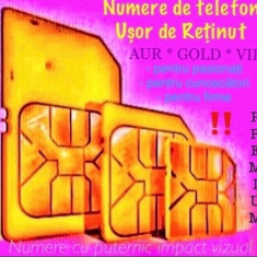 Numere Aur Gold Vip Numar Preferential Cartela Preoay