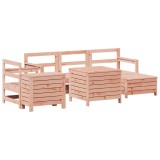 Set canapele gradina, 7 piese, lemn masiv brad douglas