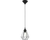 Pendul Eglo Tarbes Negru E27, Inaltime 110cm, Metal, Stil Vintage, Modern, 1xE27, Max 60W, Dormitor/Living/Hol