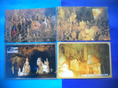 HOPCT LOT 2753 PESTERA URSILOR -JUD BIHOR-4 CARTI POSTALE-NECIRCULATE foto
