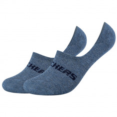 șosete Skechers 2PPK Mesh Ventilation Footies Socks SK44008-5500 albastru