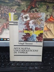 Virgil Tănase, Apocalipsa unui adolescent de familie, coperta Vasile Olac, Editura Fundației Culturale Rom&acirc;ne, București 1992, 090