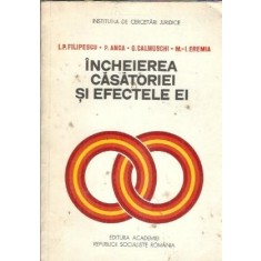 Incheierea casatoriei si efectele ei - I. P. Filipescu