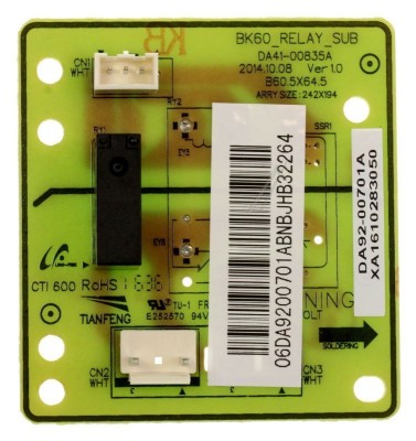 ASSY PCB SUB;RELAY PBA,RB5000JBK60,60. DA92-00701A pentru frigider,combina frigorifica SAMSUNG foto