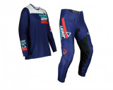 Echipament Tricou+Pantaloni Enduro MX Leatt Albastru