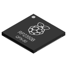 Microcontroler Raspberry Pi RP2350B-CT, ARM Cortex-M33 / RISC-V, 150MHz, 520KB SRAM, QFN-80