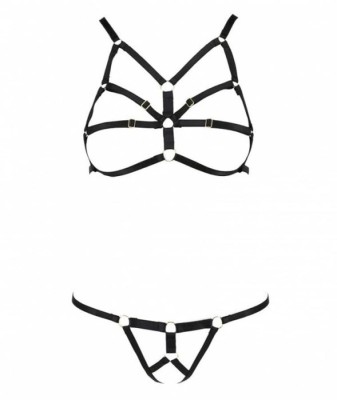 Set Lenjerie Fantezie Armada, Negru, L/XL foto