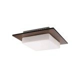 Cumpara ieftin Plafoniera Patrata Andra Wenge 1xE27 60W