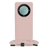 Husa pentru Honor Magic5 Lite - Techsuit Crossbody Lanyard - Pink