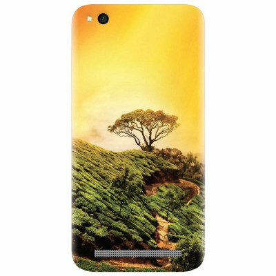 Husa silicon pentru Xiaomi Redmi 5A, Hill Top Tree Golden Light foto