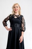 Cumpara ieftin Rochie Dama Eleganta Sofi Negru - M(38)