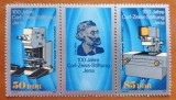 GERMANIA-DDR-&#039;&#039;100ANI INDUSTRIE OPTICA -KARL SEISS&#039;&#039;-TRIPTIC-MNH-Nestampilate