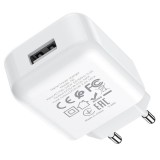 Cumpara ieftin Incarcator Hoco N2 USB-A + Cablu Lightning 2A, Alb , Pachet Complet pentru iPhone