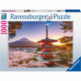 Puzzle Fuji Ciresi Infloriti, 1000 Piese, Ravensburger