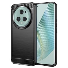 Husa Honor Magic5 Pro Techsuit Carbon Silicone, negru foto