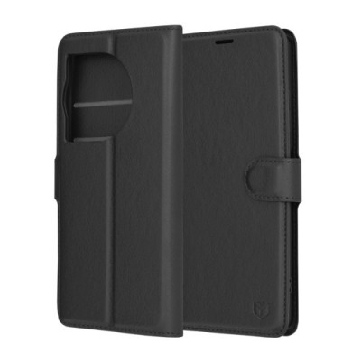 Husa pentru OnePlus 12R - Techsuit Leather Folio - Black foto