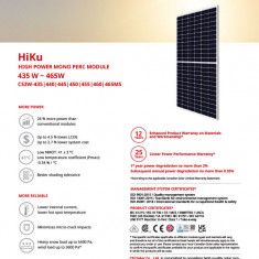 Panou fotovoltaic monocristalin Canadian Solar 455 Wp, CS3W-455MS