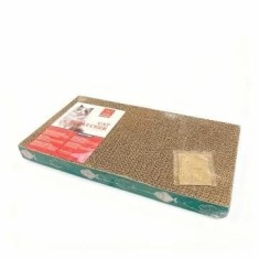 Placa de zgariat pentru pisici, 44 &times; 21.5 &times; 3.5 cm, suprafata abraziva pentru gheare