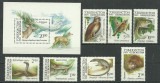 UZBECHISTAN-1993-FAUNA -Animale Serie de 7 timbre si colita, Nestampilat